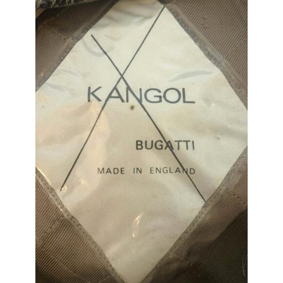 Vintage Kangol Bugatti Hat Made England Houndstooth Wool Ear Flap Cap Aviator
